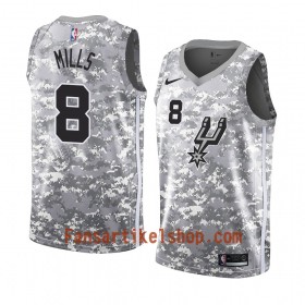 San Antonio Spurs Trikot Patty Mills 8 2018-19 Nike Grau Swingman - Herren